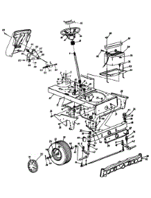 Wheels, Front / Axle, Front / Steering / Battery parts for Yard-Man Garden Tractor 14AV834P401 / 1998 from AppliancePartsPros.com