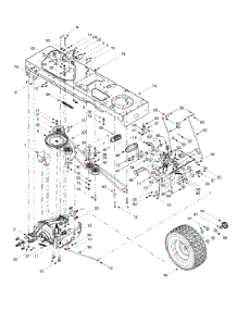 Drive, Frame, Wheels, Rear parts for Yard-Man Garden Tractor 14AW804H401 / 2000 from AppliancePartsPros.com