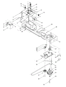 Pto, Battery, Frame parts for Yard-Man Garden Tractor 14AW804H401 / 2000 from AppliancePartsPros.com
