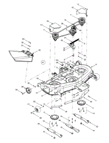 Deck Assembly "H" parts for Yard-Man Garden Tractor 14AW804H401 / 2001 from AppliancePartsPros.com