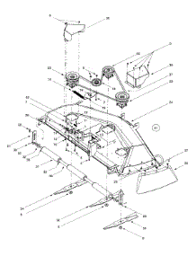 Deck Assembly "P" parts for Yard-Man Garden Tractor 14AW804P401 / 2001 from AppliancePartsPros.com