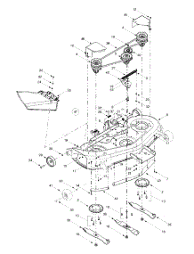 Deck Assembly "H" parts for Yard-Man Garden Tractor 14AW814H401 / 2002 from AppliancePartsPros.com