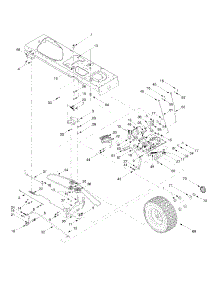Drive, Wheels Rear, Controls parts for Yard-Man Garden Tractor 14AW814H401 / 2002 from AppliancePartsPros.com