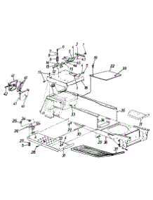 Frame parts for Yard-Man Garden Tractor 14AW834H401 / 1998 from AppliancePartsPros.com