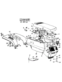 Hood Style 4 parts for Yard-Man Garden Tractor 14AW834H401 / 1998 from AppliancePartsPros.com