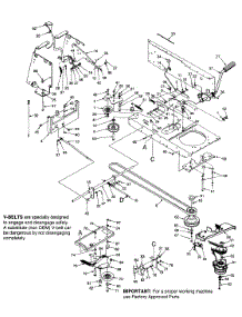 Drive / Pto parts for Yard-Man Garden Tractor 14AY834P401 / 1998 from AppliancePartsPros.com
