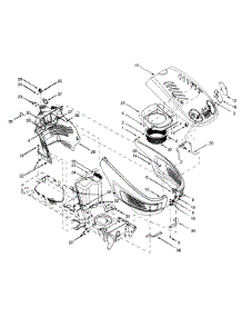 Hood Style 4 parts for Yard-Man Garden Tractor 14AZ804P401 / 1999 from AppliancePartsPros.com