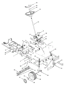 Wheels Front Axle And Steering Assembly parts for Yard-Man Garden Tractor 14AZ804P401 / 1999 from AppliancePartsPros.com