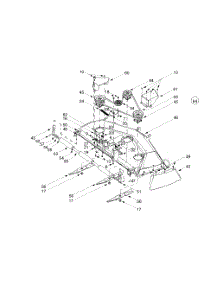 Deck Assembly "P" parts for Yard-Man Garden Tractor 14AZ804P401 / 2000 from AppliancePartsPros.com