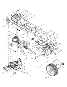 Drive, Controls, Wheels Rear parts for Yard-Man Garden Tractor 14AZ804P401 / 2001 from AppliancePartsPros.com