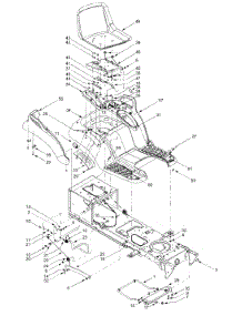 Seat, Fender Assembly parts for Yard-Man Garden Tractor 14AZ814K401 / 2003 from AppliancePartsPros.com