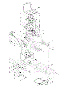 Seat, Fender Assembly parts for Yard-Man Garden Tractor 14AZ814K701 / 2004 from AppliancePartsPros.com