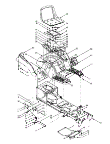 Seat & Frame Assembly parts for Yard-Man Garden Tractor 14BU804H401 / 2002 from AppliancePartsPros.com
