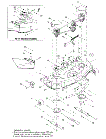 Deck Assembly "H" parts for Yard-Man Garden Tractor 14CU804H401 / 2003 from AppliancePartsPros.com