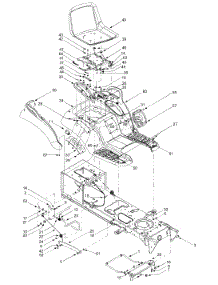 Seat, Fender Assembly parts for Yard-Man Garden Tractor 14CU804H401 / 2003 from AppliancePartsPros.com