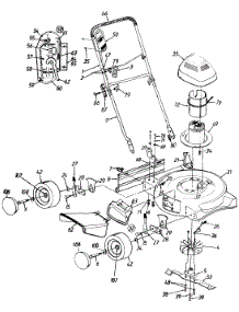 General Assembly parts for Yard-Man Electric Mower 184-107-401 / 1994 from AppliancePartsPros.com