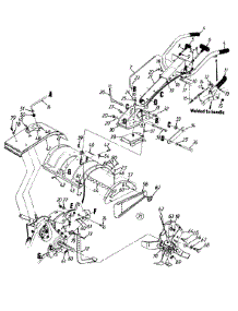 Handle / Tines parts for Yard-Man Tiller 216-447-401 / 1996 from AppliancePartsPros.com