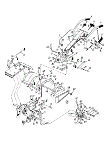 Handle Assembly / Tine Assembly parts for Yard-Man Tiller 21A-448-401 / 1997 from AppliancePartsPros.com