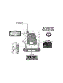 Label Map 24A-02Mm001 parts for Yard-Man Chipper-Shredder & Vac 24A-02MM001 / 2010 from AppliancePartsPros.com