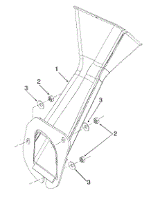 Chute Assembly parts for Yard-Man Chipper-Shredder & Vac 24A-203B401 / 1998 from AppliancePartsPros.com