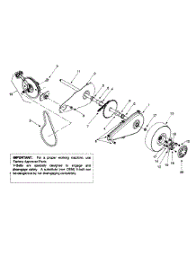 Drive parts for Yard-Man Chipper-Shredder & Vac 24A-203B401 / 1999 from AppliancePartsPros.com
