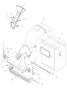 Nozzle & Bag parts for Yard-Man Chipper-Shredder & Vac 24A-203B401 / 2001 from AppliancePartsPros.com