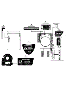 Label Map 554 parts for Yard-Man Edger 25B-554F201 / 2008 from AppliancePartsPros.com