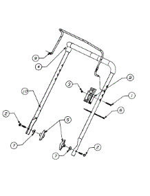 Handle Assembly parts for Yard-Man Snow Thrower 315E162-401 / 1995 from AppliancePartsPros.com