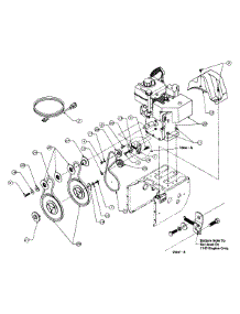 Engine And V-Belts 7 Hp With Electric Starter parts for Yard-Man Snow Thrower 315E633E401 / 1995 from AppliancePartsPros.com