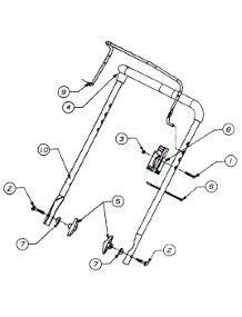 Handle Assembly Control parts for Yard-Man Snow Thrower 316E162-401 / 1996 from AppliancePartsPros.com