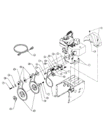 Engine And V-Belts parts for Yard-Man Snow Thrower 316E633E701 / 1996 from AppliancePartsPros.com