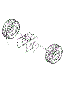 Wheel Assembly parts for Yard-Man Snow Thrower 31AE553F401 / 1999 from AppliancePartsPros.com