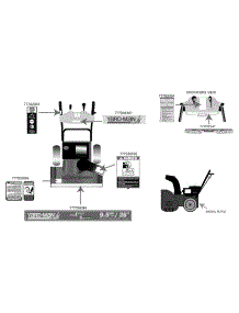 Safety & Decorative Labels parts for Yard-Man Snow Thrower 31AE5KLF701 / 2005 from AppliancePartsPros.com
