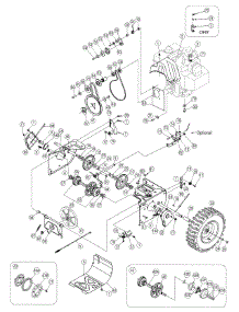 Drive Assembly parts for Yard-Man Snow Thrower 31AE5KLG801 / 2007 from AppliancePartsPros.com