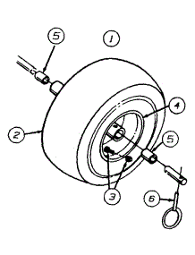 Wheel Assemblies 31Ae663h parts for Yard-Man Snow Thrower 31AE663H401 / 1999 from AppliancePartsPros.com