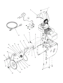 Engine & V-Belts (Part 1) parts for Yard-Man Snow Thrower 31AE663H401 / 2000 from AppliancePartsPros.com