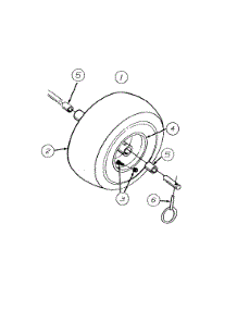 Wheels Model No. E6b3h parts for Yard-Man Snow Thrower 31AE6B3H401 / 1998 from AppliancePartsPros.com