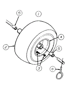 Wheel Assemblies parts for Yard-Man Snow Thrower 31AE6B3H401 / 1999 from AppliancePartsPros.com