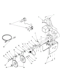Engine And V-Belts parts for Yard-Man Snow Thrower 31AE753F401 / 1999 from AppliancePartsPros.com