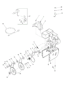 Engine & V Belts parts for Yard-Man Snow Thrower 31AE763G401 / 2002 from AppliancePartsPros.com