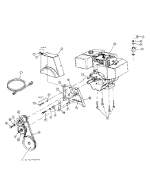 Engine And V-Belts parts for Yard-Man Snow Thrower 31AE993I401 / 1999 from AppliancePartsPros.com