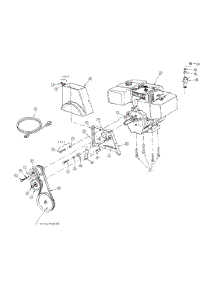 Engine & V-Belt parts for Yard-Man Snow Thrower 31AE993I401 / 2000 from AppliancePartsPros.com
