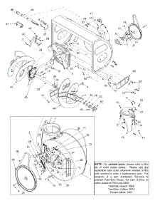 General Assembly parts for Yard-Man Snow Thrower 31AE993I401 / 2004 from AppliancePartsPros.com