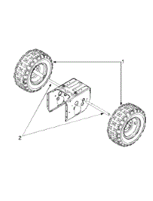 Wheel Assemblies parts for Yard-Man Snow Thrower 31AH553G401 / 2000 from AppliancePartsPros.com