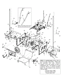 Frame Assembly parts for Yard-Man Snow Thrower 31AH553G401 / 2001 from AppliancePartsPros.com
