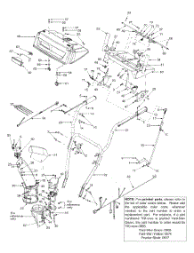 Handle Assembly And Chute parts for Yard-Man Snow Thrower 31AH553G401 / 2001 from AppliancePartsPros.com
