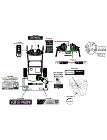 Label Map 31Am63lf701 parts for Yard-Man Snow Thrower 31AM63LF701 / 2012 from AppliancePartsPros.com