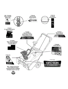 Label Map 31As2n1c701 parts for Yard-Man Snow Thrower 31AS2N1C701 / 2010 from AppliancePartsPros.com