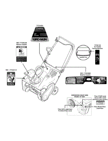 Label Map 31As2s1e701 parts for Yard-Man Snow Thrower 31AS2S1E701 / 2013 from AppliancePartsPros.com