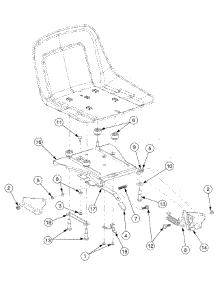 Seat parts for Yard-Man Z-Series 17AA554G755 / 2006 from AppliancePartsPros.com